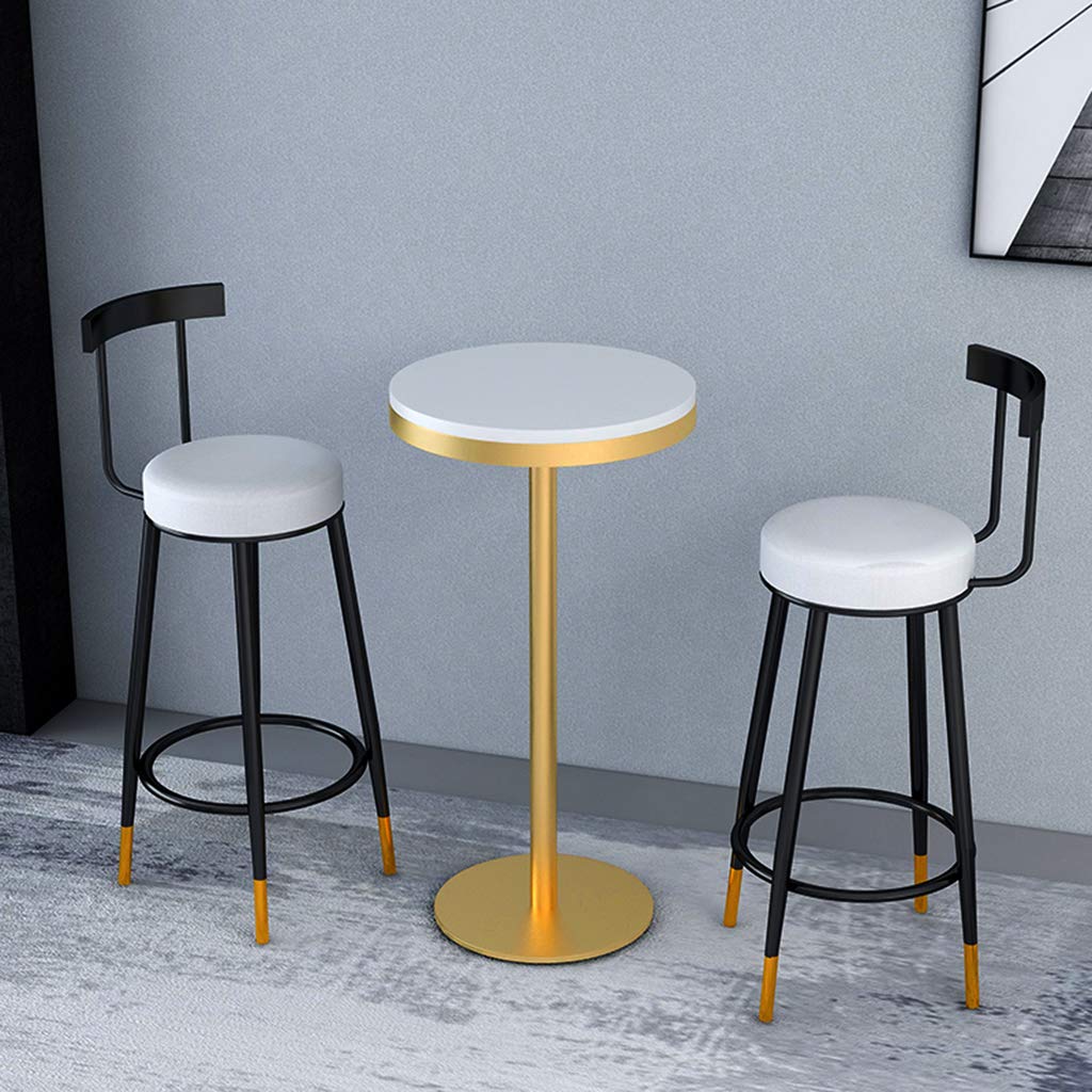 Bar per la Colazione Bhairs Bancone da Cucina Sgabello da Bar Sgabelli da Bar/con Schienale Sedie da Bar in Velluto Sgabelli Alti in Metallo Altezza Seduta 65/75 cm, tra Cui Scegliere, caric