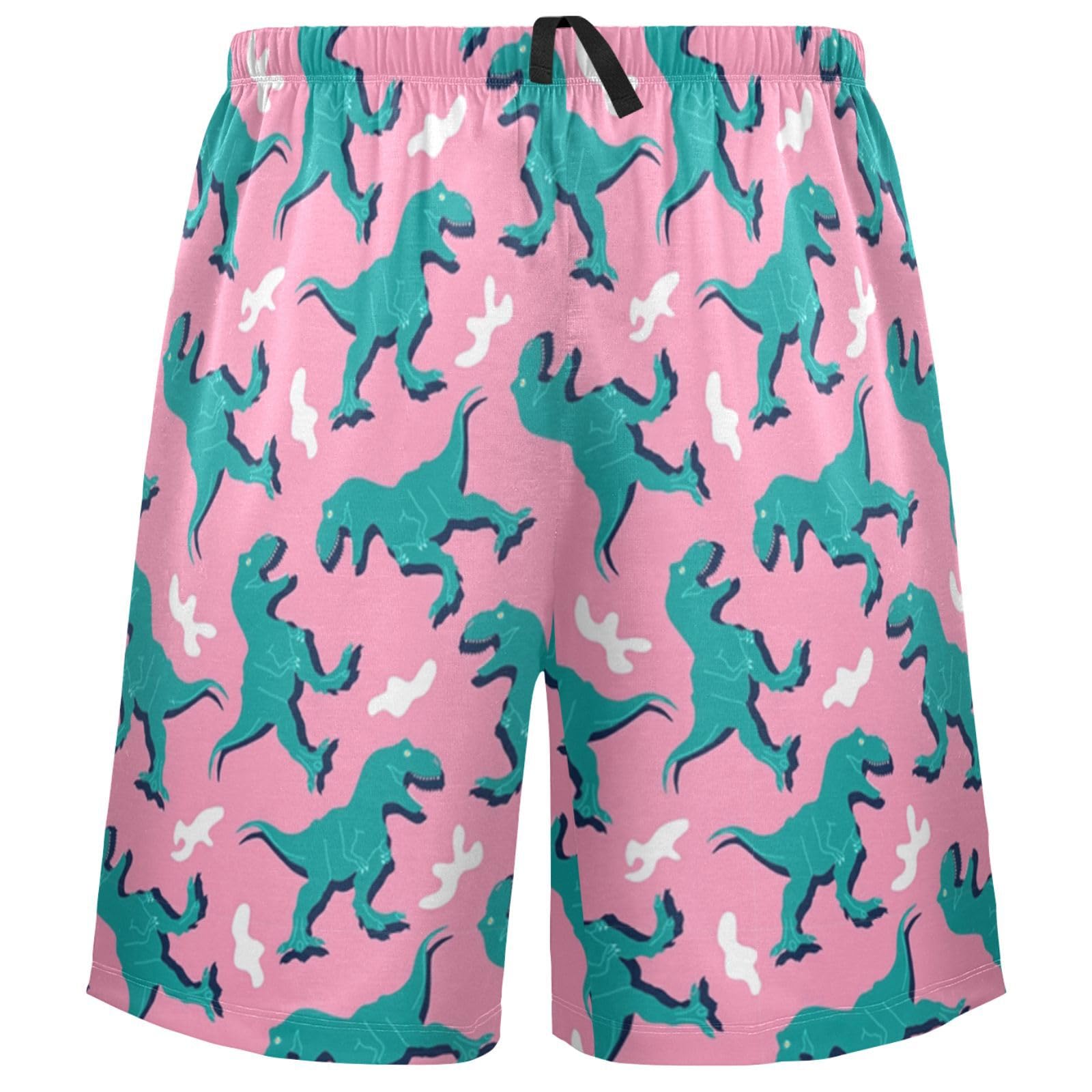 visesunny Men's Pajama Shorts Summer Pattern Soft Sleep Shorts for Men Pjs Bottoms pants with Pockets