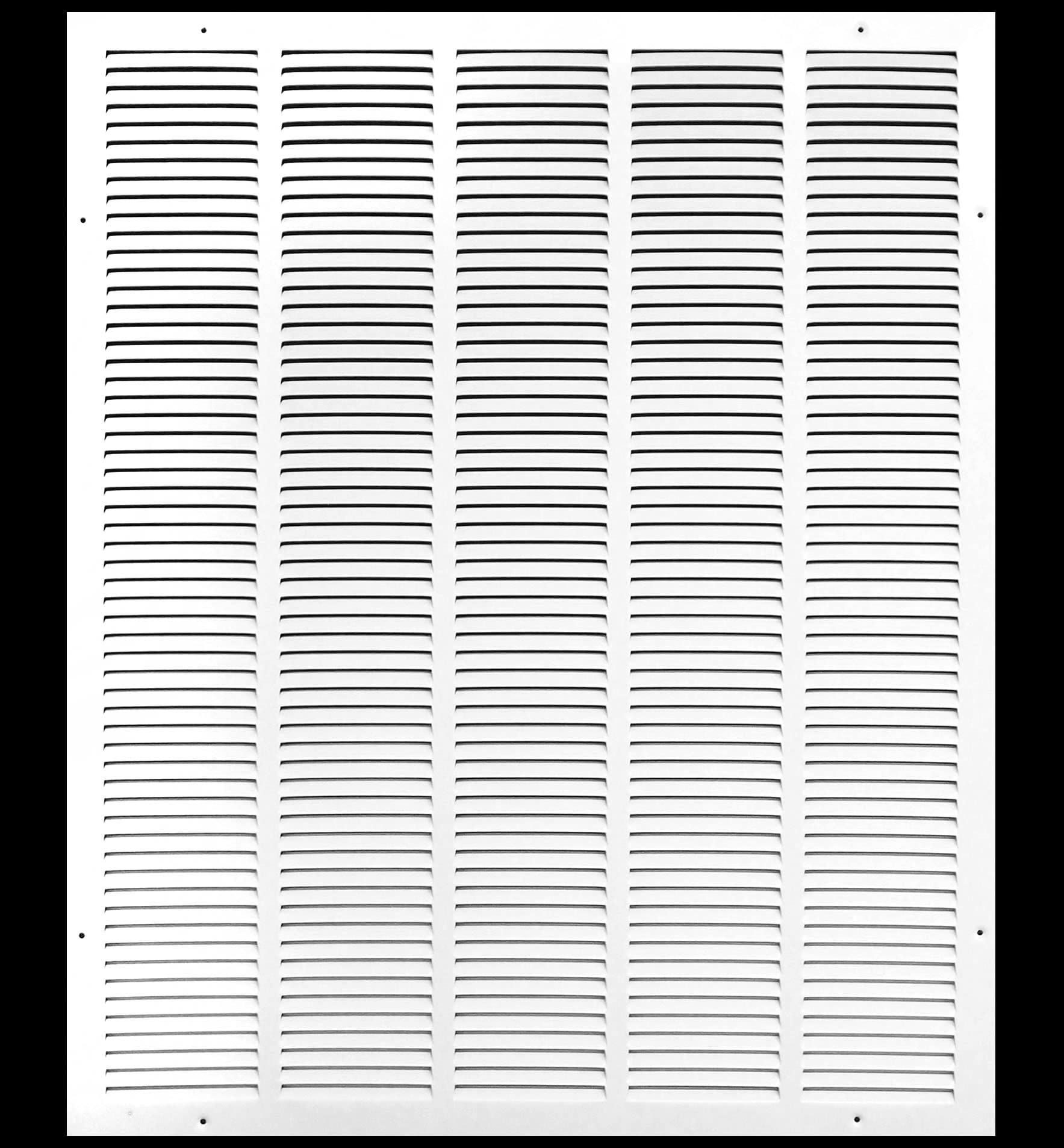 14'' x 8'' [Duct Opening] Flat Stamped Steel Return Air Grille by - Sidewall and Ceiling - HVAC Premium Vent Duct Cover - White [Overall Dimensions: 15.75''w X 9.75''h] — view 91