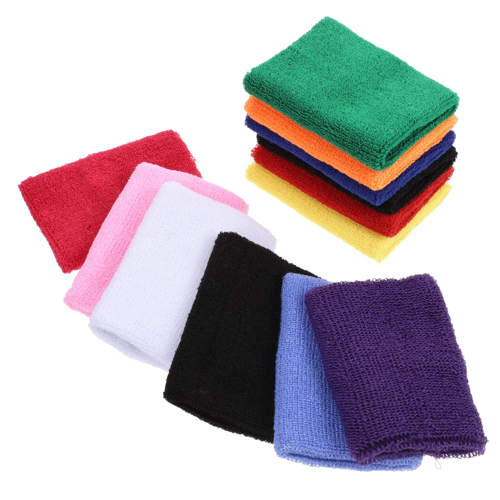 HOODANCOS 12PCS Breathable Sweat Absorbing Wrist Protectors for Sports Durable Wrist Bands for Men Women Comfortable Athletic Covers for Volleyball Basketball and Exercise