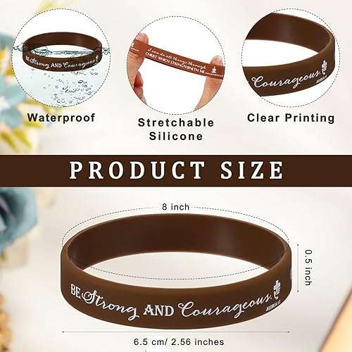 Miniatura 3 de Jutom Juego de 60 pulseras cristianas de silicona con versículos de la Biblia, pulseras cristianas para hombres y mujeres con etiquetas religiosas
