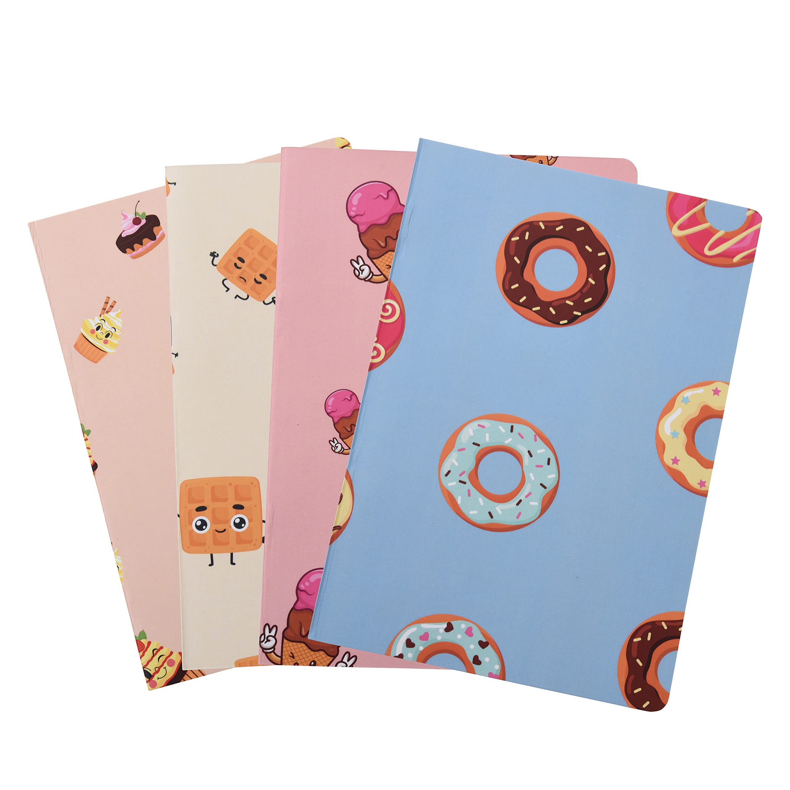 Papboo A5 Handy, Easy to Carry Unruled, Plain Cute Dessert Set of 4 for doodling, Writing, Notes, Notebooks -Matte Finished - Journal Diary, Gift.(60 * 4=240 80 GSM Pages) (B0B5HDTV5K) Amazon Price History, Amazon Price Tracker