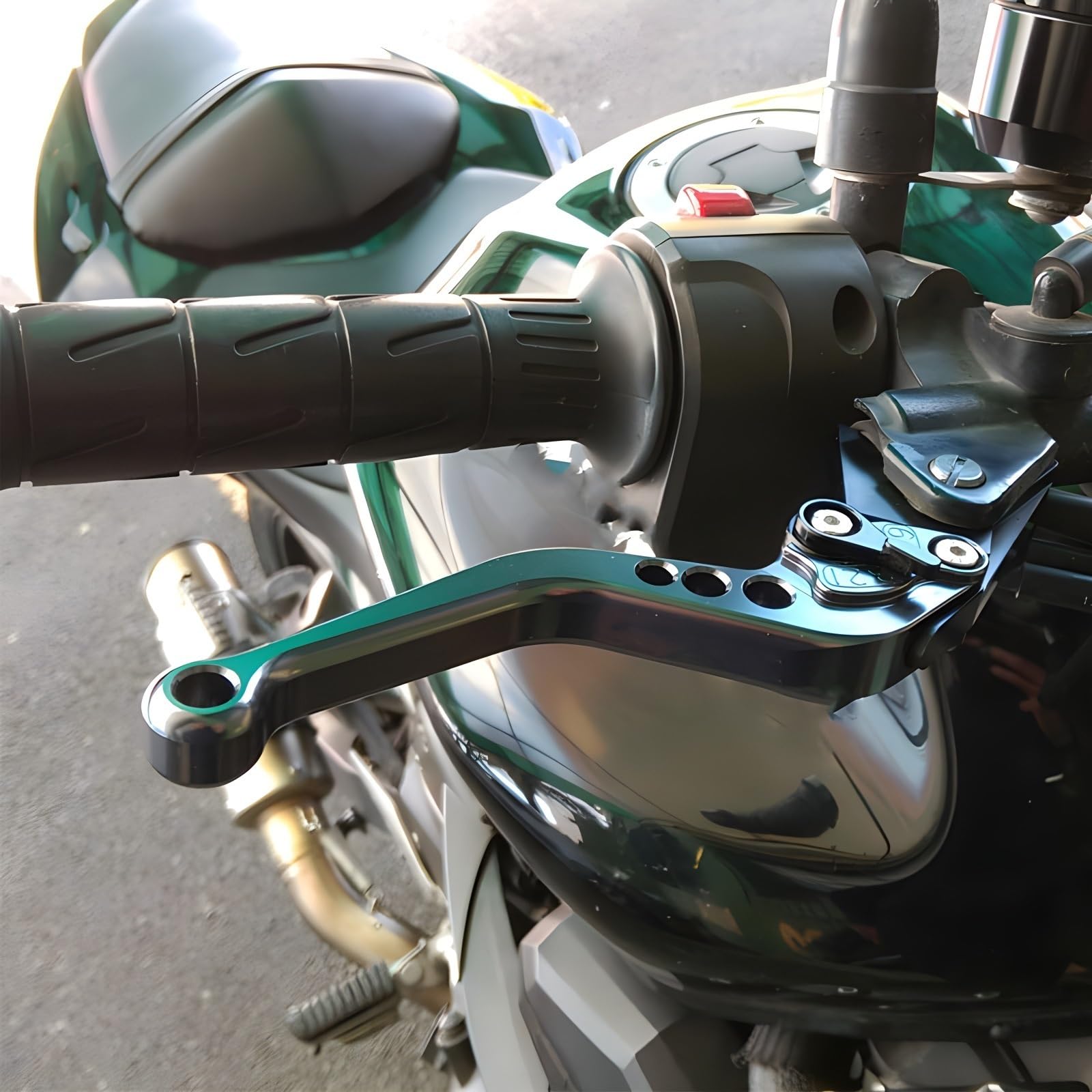 frizione freno moto Per Kawasaki Z650 Z-650 2017-2024 Accessori per Moto Leve Freno Frizione Corte Maniglia(Verde)