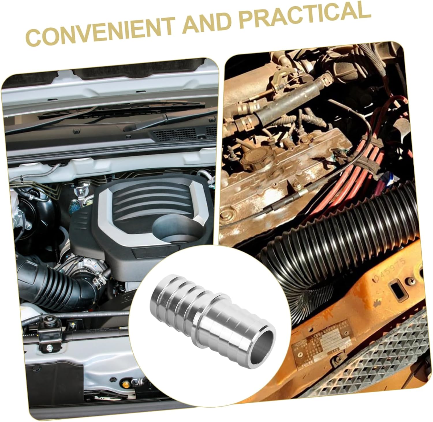 SOLUSTRE Radiator Hose Barb Connector Adapter for Car Models Leakproof Design for Connection of Radiator and Vacuum Line Hoses