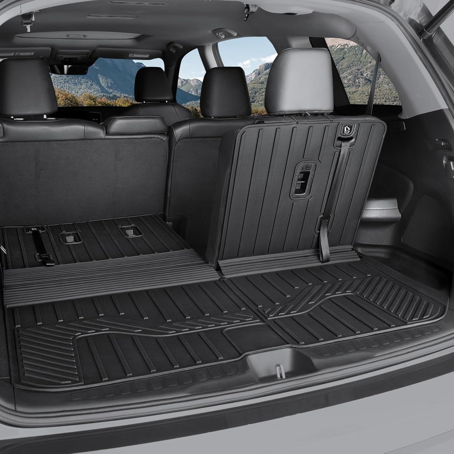 Kick Mats for 2016-2022 Honda Pilot 8 Passengers (No Elite Models) Car Mat Accessories, 2nd Kick Mats for 2022 Honda Pilot Accessories