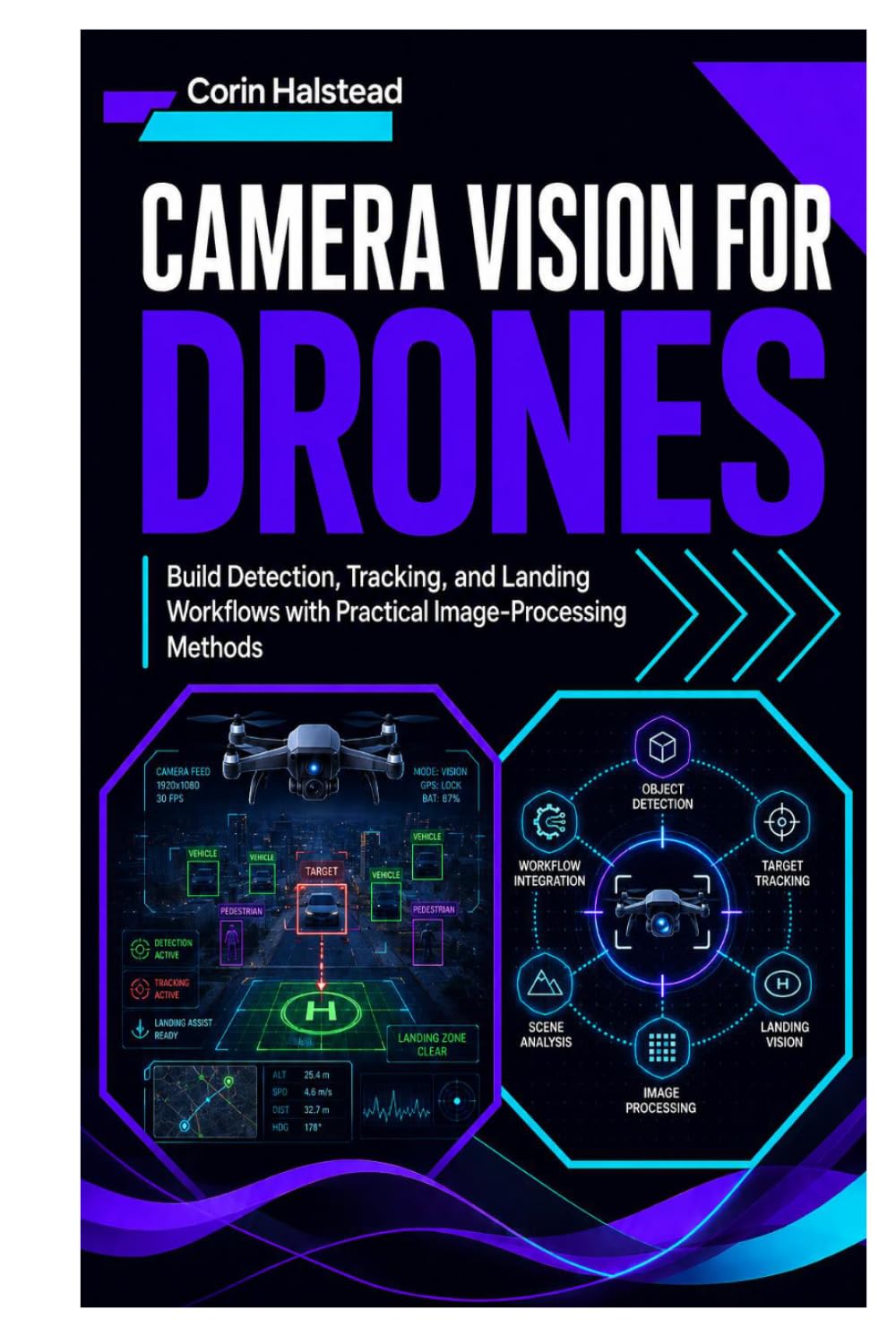 Camera Vision for Drones: Build Detection, Tracking, and Landing Workflows with Practical Image-Processing Methods