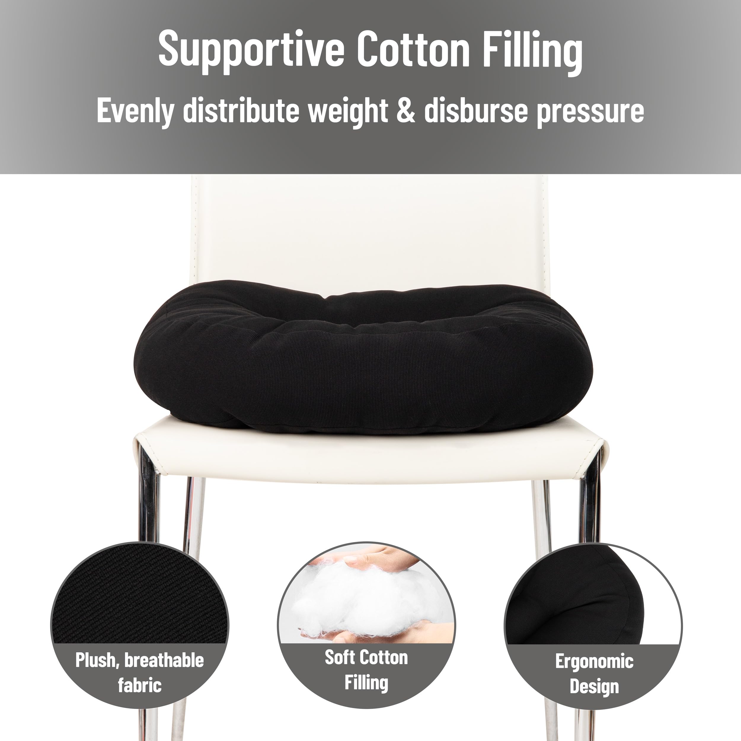 Amazon.com: Mind Reader Air-Cloud Booster Seat Cushion for Office