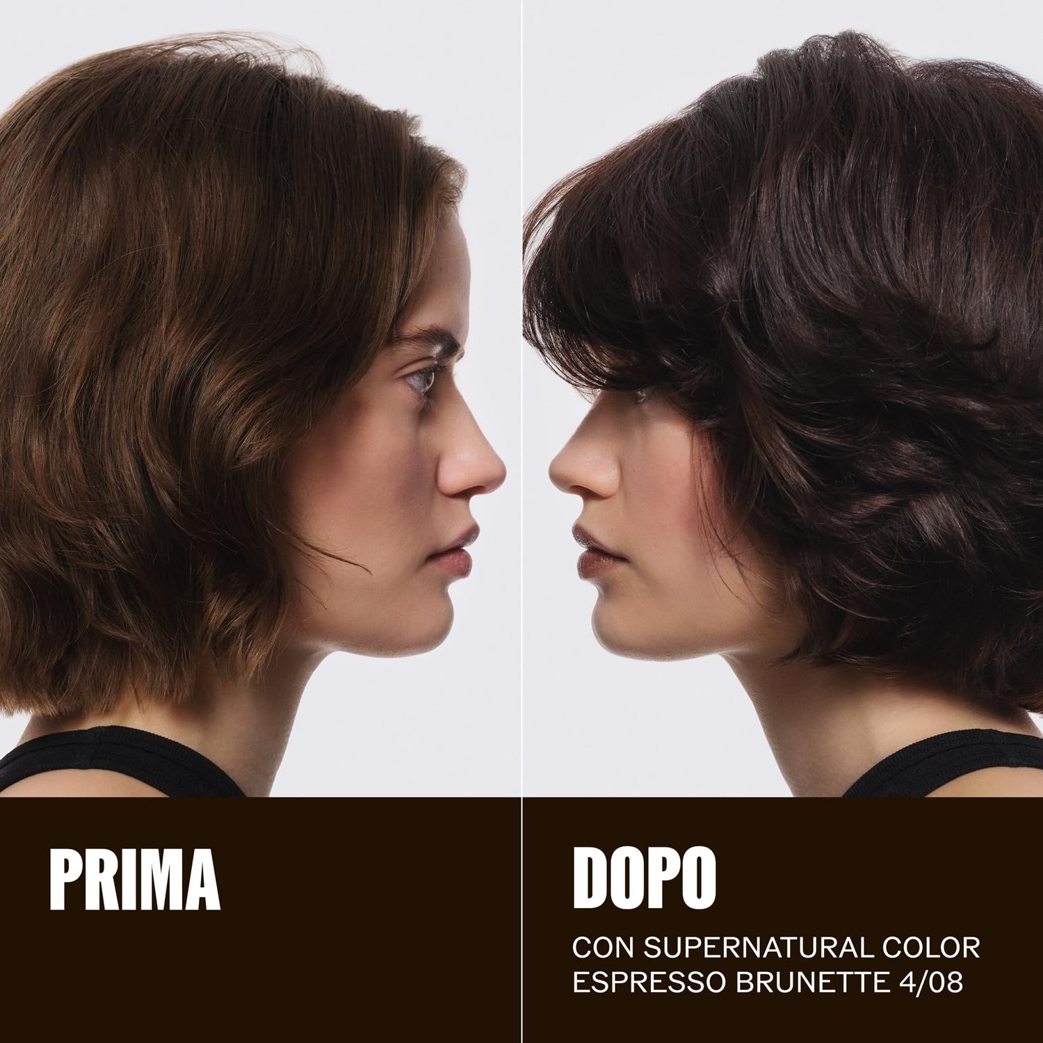 Wella Supernatural Color 4/08 Espresso Brunette 120 g, couleur professionnelle, effet tonalisant naturel, couverture douce et reflets lumineux, effet naturel et uniforme