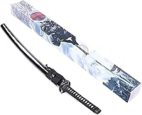 Vista 4 de siwode Katana hecha a mano de espiga completa, afilada, aleación Tsuba japonesa samurái, acero de alto carbono 1060, T10 1095, 40 pulgadas