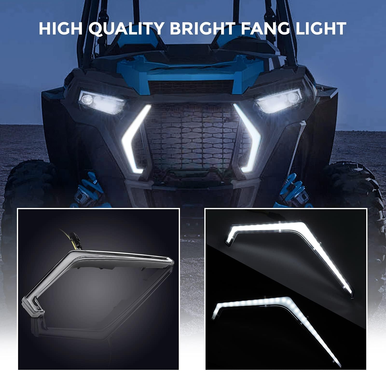 Luces de señal giro UTV n.° 2884871 compatibles con Polaris, RZR XP 1000 Turbo 2019-2023 Conjunto luces delanteras LED IP67 Indicador de señal de giro de motocicleta