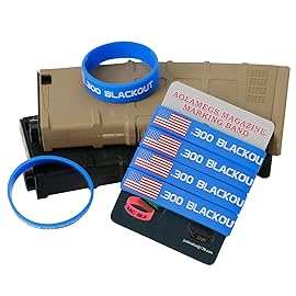Aolamegs 300 Blackout Magazine Marking Band 6 Pack (Blue-White with Flag)