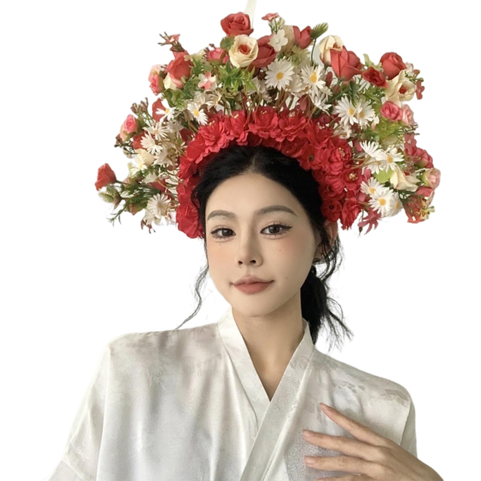Fiore da sposa per matrimonio ghirlande floreali corona per capelli fasce per capelli da donna fasce floreali da sposa fiore