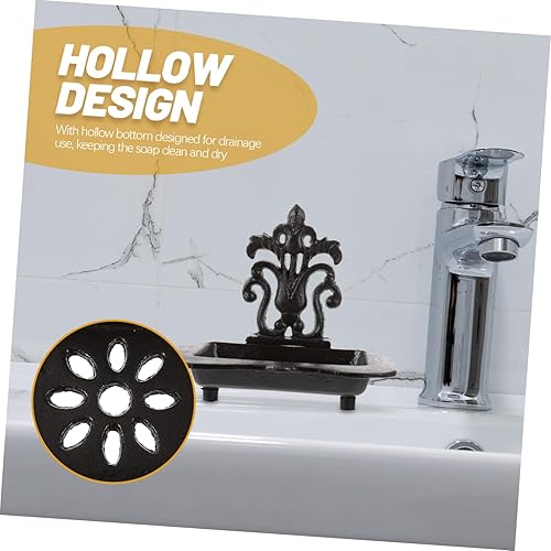 Miniatura 6 de Soporte de jabón de uso diario Estuche de jabón de metal para tienda departamental Soporte de jabón antiguo Soporte automático Esponja de estilo