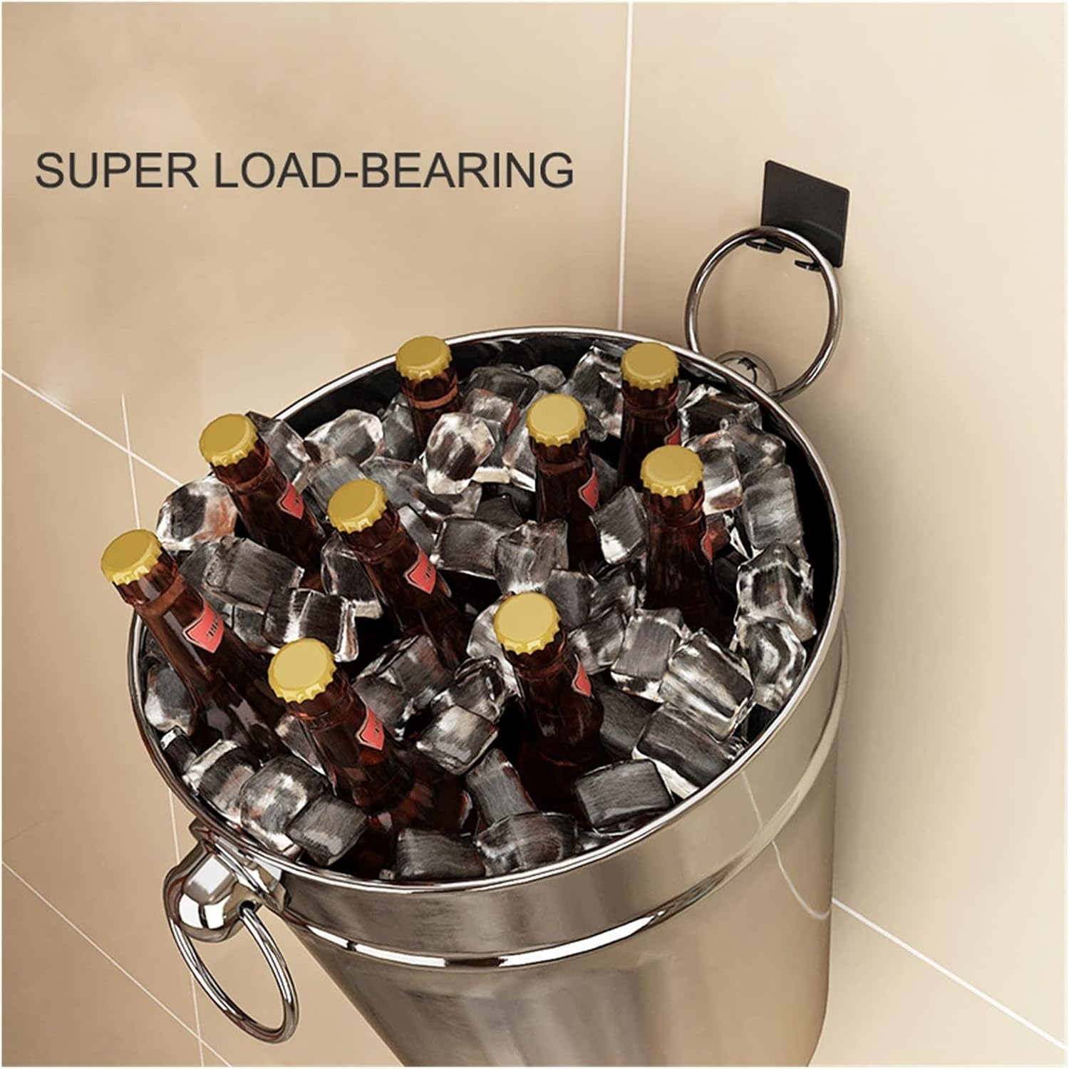 Multipurpose Self-Adhesive Towel Hook Hanger Bathroom Wall Hook Modern Kitchen Cabinet Storage Accessories Wall-Mounted Kitchen Rack