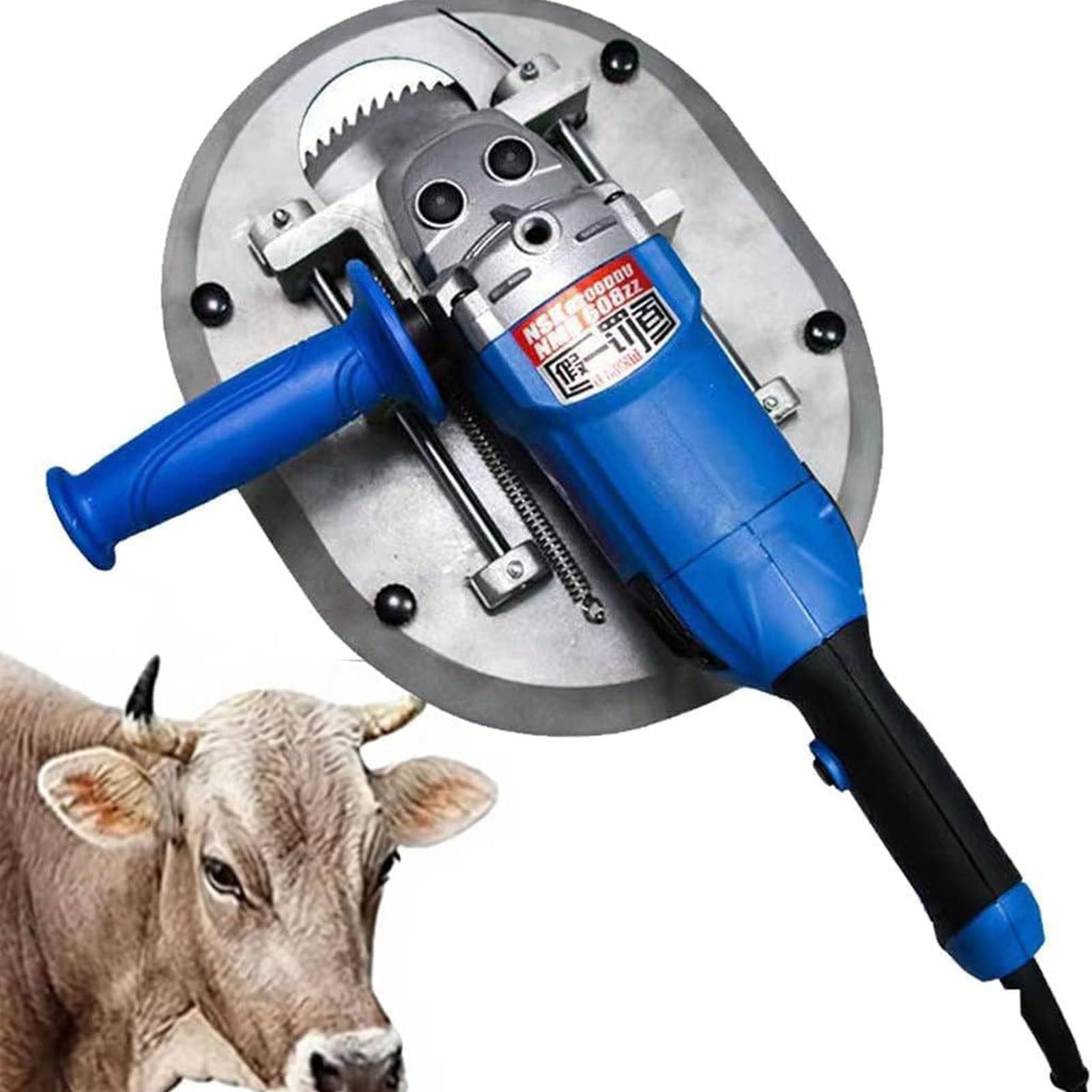 PixCy Electric Dehorner for Cattle Sheep, Electric Cattle Painless Dehorner, 220v 1900w High Power High Temperature Resistance Horn Remover Cutter Machine for Veterinary, Farm, Ranch Animal