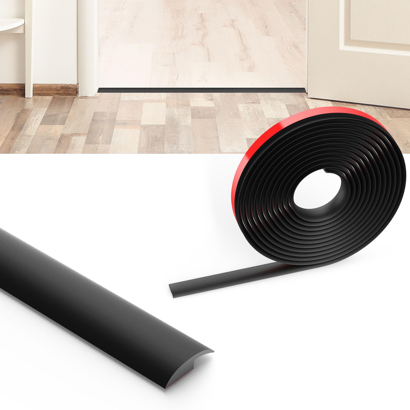 Übergangsleiste Boden 2m - Selbstklebend Für 5-10mm Höhenausgleich