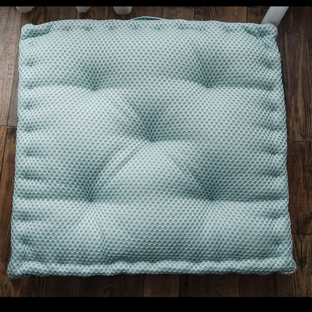 Cuscino Per Sedia Memory Foam Quadrato – Lacci Antiscivolo, Fodera In Lino, 40x40x10 Cm, Per Interni Ed Esterni