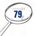 Li-Ning G-Force X5 Carbon Fibre Badminton Racket with Free Full Cover(79 Grams, 28 Lbs) (White/Blue/Light Stone) gallery image