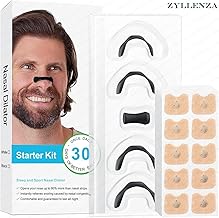 ZYLLENZA Magnetic Universal Nasal Strips | Breathing Nasal Strip | Anti Snoring Nose Clip | Skin Safe Sleep Nasal Strips | Nasal Dilators For Breathing | Snore Stopper | Snoring Stopper For Men | Breathing Nasal Strip Starter Kit (A1) (15 Count) (Multi)