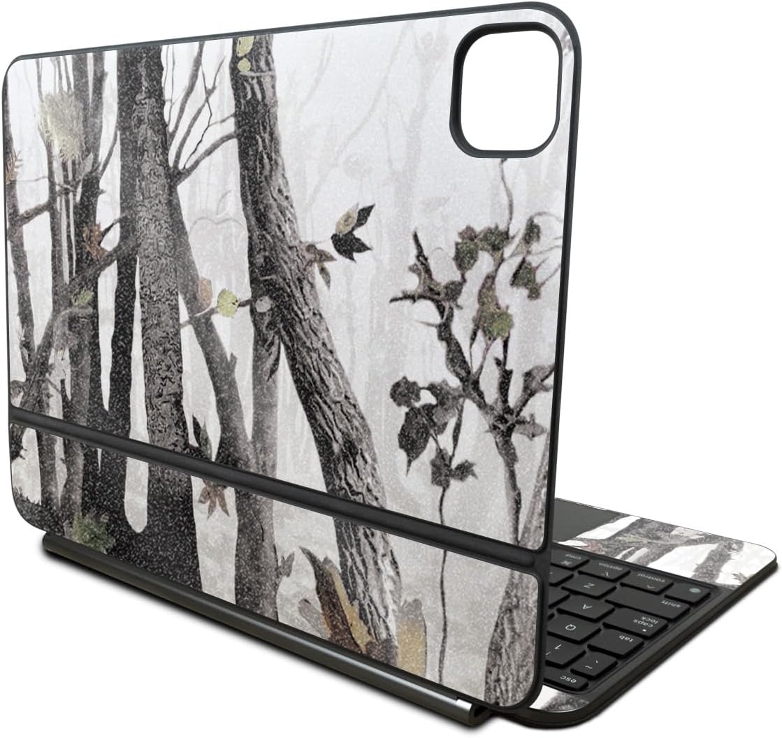 Glossy Glitter Skin Compatible with Apple Magic Keyboard for iPad Pro 11‑inch (M4) 2024 - Artic Camo - Premium 3M Vinyl Protective Wrap Decal Cover - Easy to Apply | Crafted in The USA by MightySkins