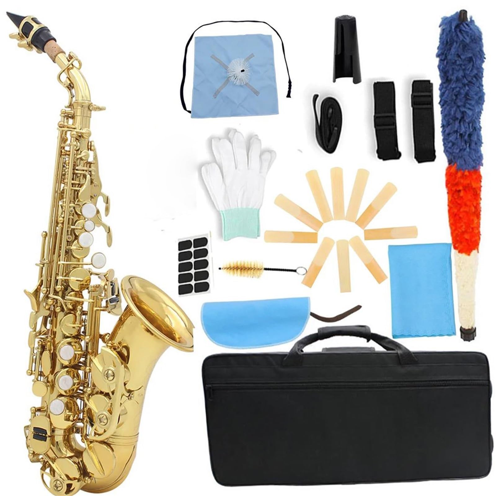 Saksofony Saksofon sopranowy profesjonalny instrument dęty drewniany B dur