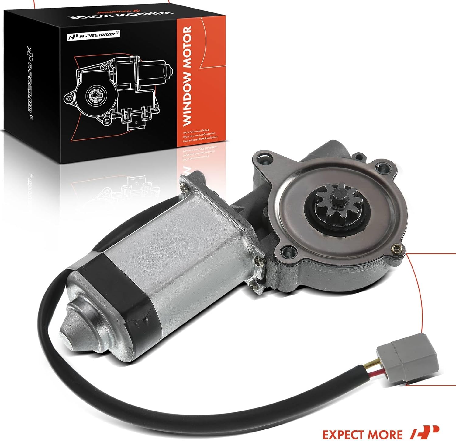 A-Premium Power Window Lift Motor Compatible with Lincoln Mark IV 1973, Mark VI 1981-1982, Continental 1988-1992, Replace# E80Y5423395B