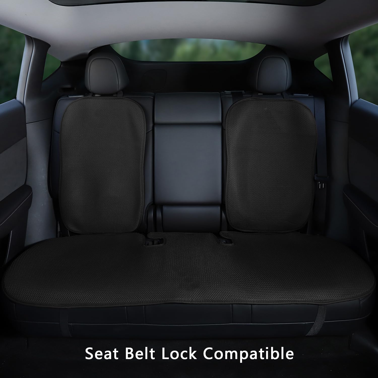 TOPABYTE Coussin de Siège Arrière de Voiture pour Tesla Model 3 Highland 2017-2026 Housse Protection Siege Quatre Saisons Universel Modification IntéRieure (sans Logo)