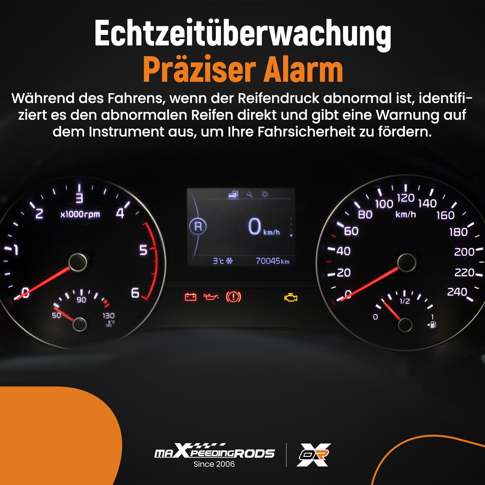 maXpeedingrods 36106881890 36106856209 4 Stücke T.PMS Reifendrucksensor für BMW 1er 2er 3er 4er, für BMW M3 M4 X1 X2 X5 X6,für Mini F55 / F56 Reifendruckkontrollsystem R.D.K.S Sensor (433 Mhz)