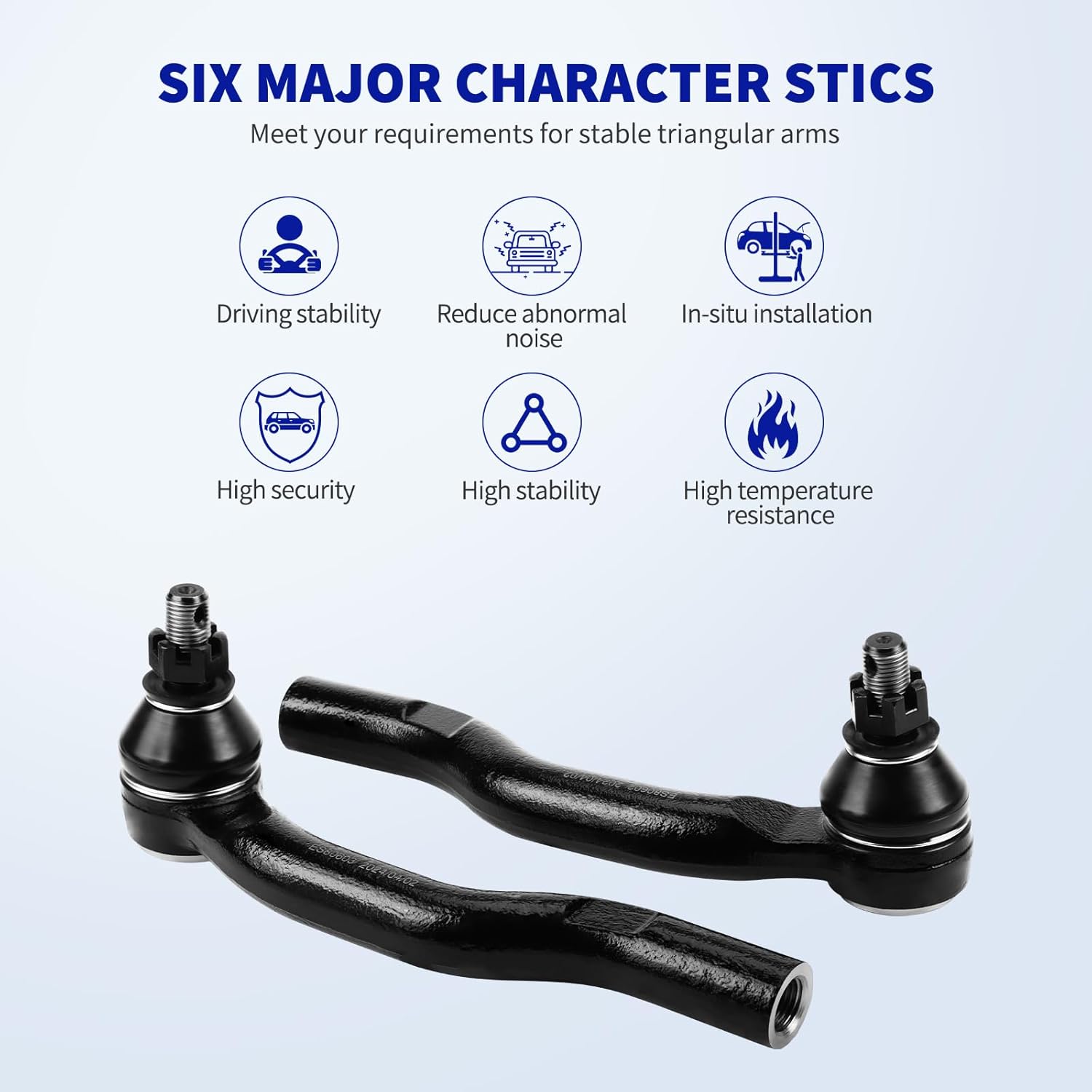 LCWRGS Front Outer Tie Rod Ends Replacement for 2004-2011 Toyota Camry, 2005-2012 Toyota Avalon, 2004-2008 Toyota Solara, 2004-2006 Lexus ES330, 2007-2012 Lexus ES350, ES80602 ES80603