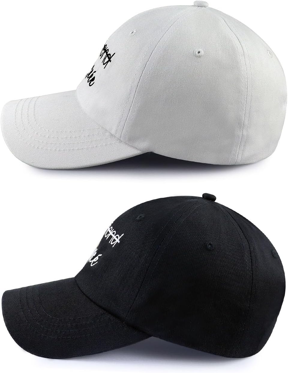 Fiance and Fiancee Hats for Men Women, Adjustable Embroidered Couples Baseball Cap