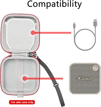 RLSOCO Carrying Case for Marshall Willen II/Willen Bluetooth Portable Speaker (Case Only)