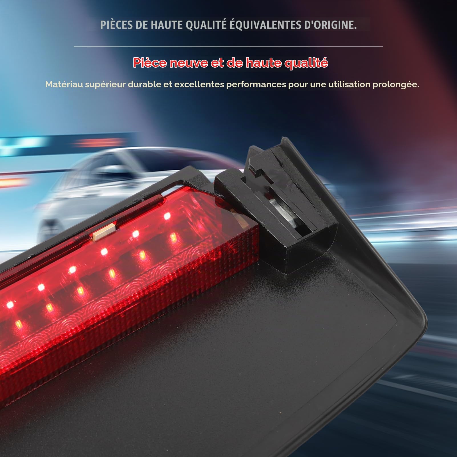 Troisième feu stop pour limusine van A4 B8 2008-2015 | verre rouge,centré en haut,remplacement du feu de stationnement,8K5945097 8K5945097A