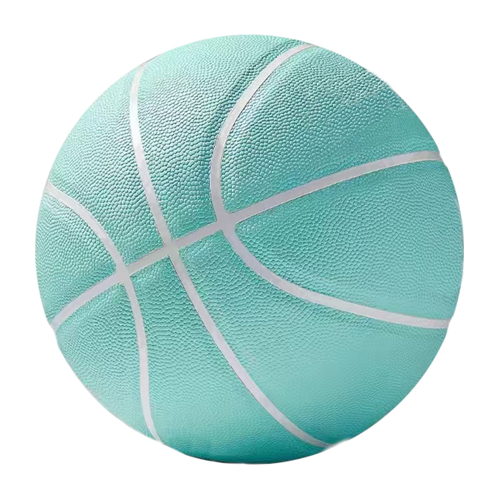 MINDCOLLISION Adult Size 7 Standard Professional Basketball, Moisture-Absorbing and Wear-Resistant, Suitable for Indoor and Outdoor Training and Competition,Tiffany Green
