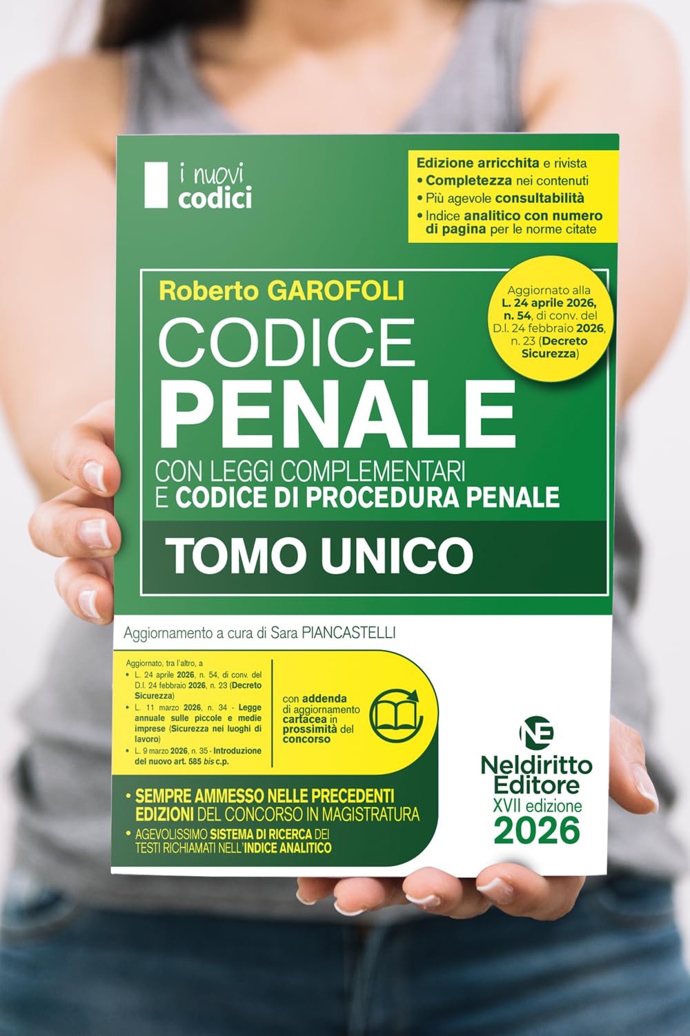 Codice penale e di procedura penale 2026 normativo per il concorso in magistratura aggiornato al D.L. Sicurezza