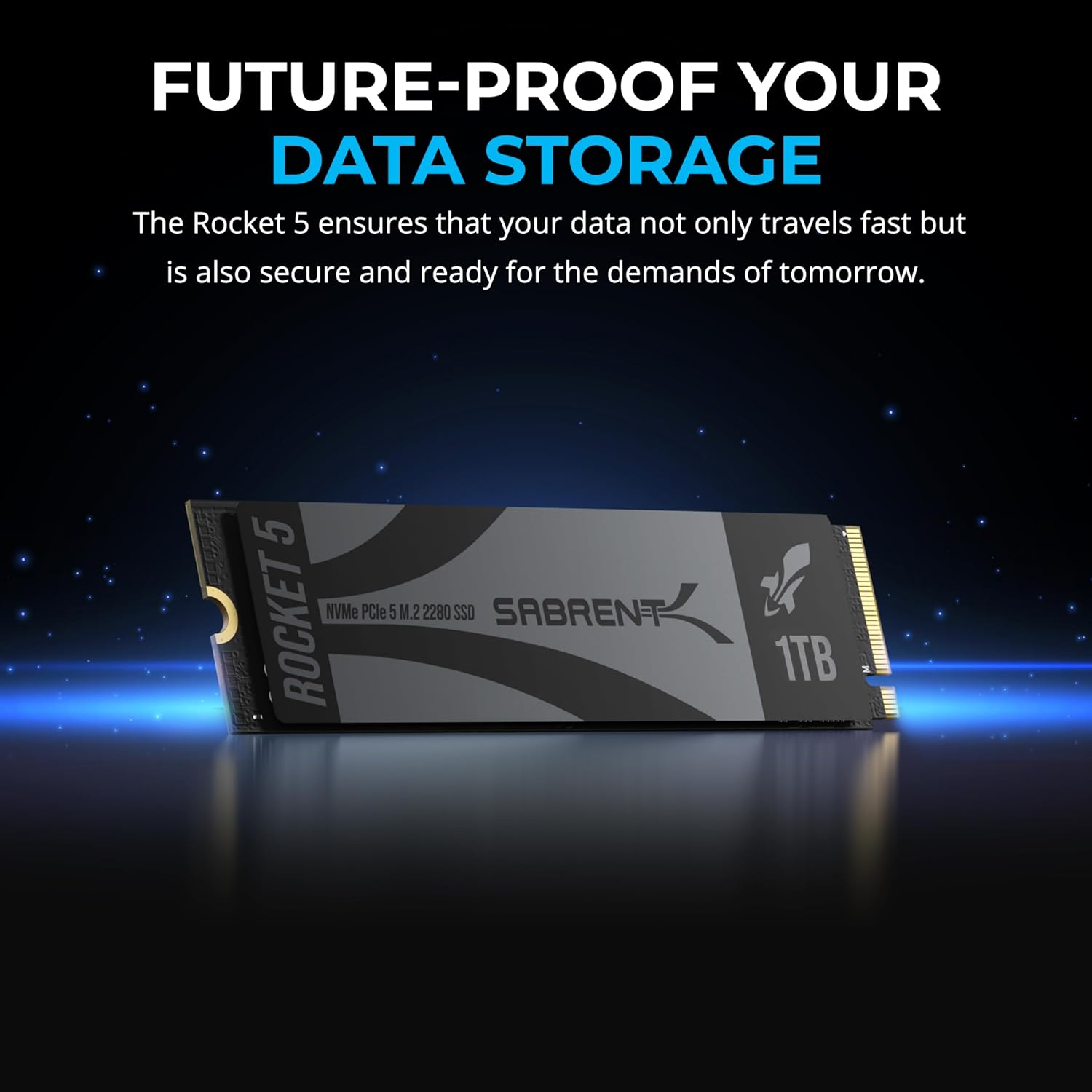 SABRENT Rocket 5 1TB Gen5 NVMe SSD – PCIe 5.0 M.2 2280 Internal SSD, Up to 14GB/s & 2.3M IOPS, DirectStorage Ready, Low-Power Design, Heatsink Compatible - (SB-RKT5-1TB)