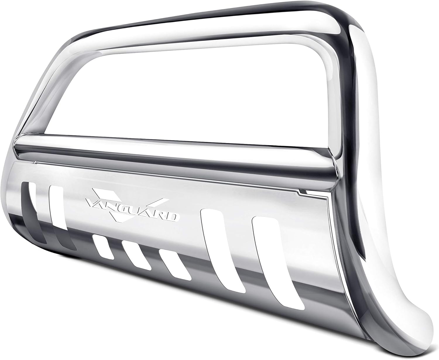 VANGUARD VGUBG-0844SS Stainless Steel Classic Bull Bar | Compatible with 04-10 Infiniti QX56 / 05-16 Nissan Armada Excludes Titanium Models/ 04-15 Nissan Titan