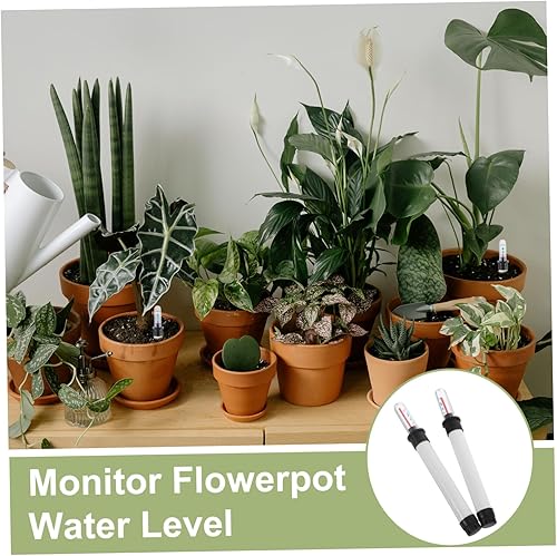 Miniatura 3 de Operitacx 2 unidades de recordatorio de escasez de agua, indicadores de nivel de agua, medidor de humedad para plantas, hidrómetro, flotador,