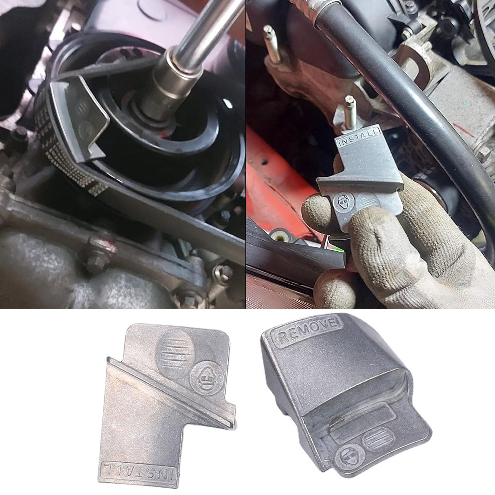 Dispositivo di Rimozione della Cinghia Elastica, 2 Pezzi Strumento per Lo Smontaggio delle Cinghie, Strumento per Cintura Elastica, per la Rimozione/Installazione della Cinghia Elastica