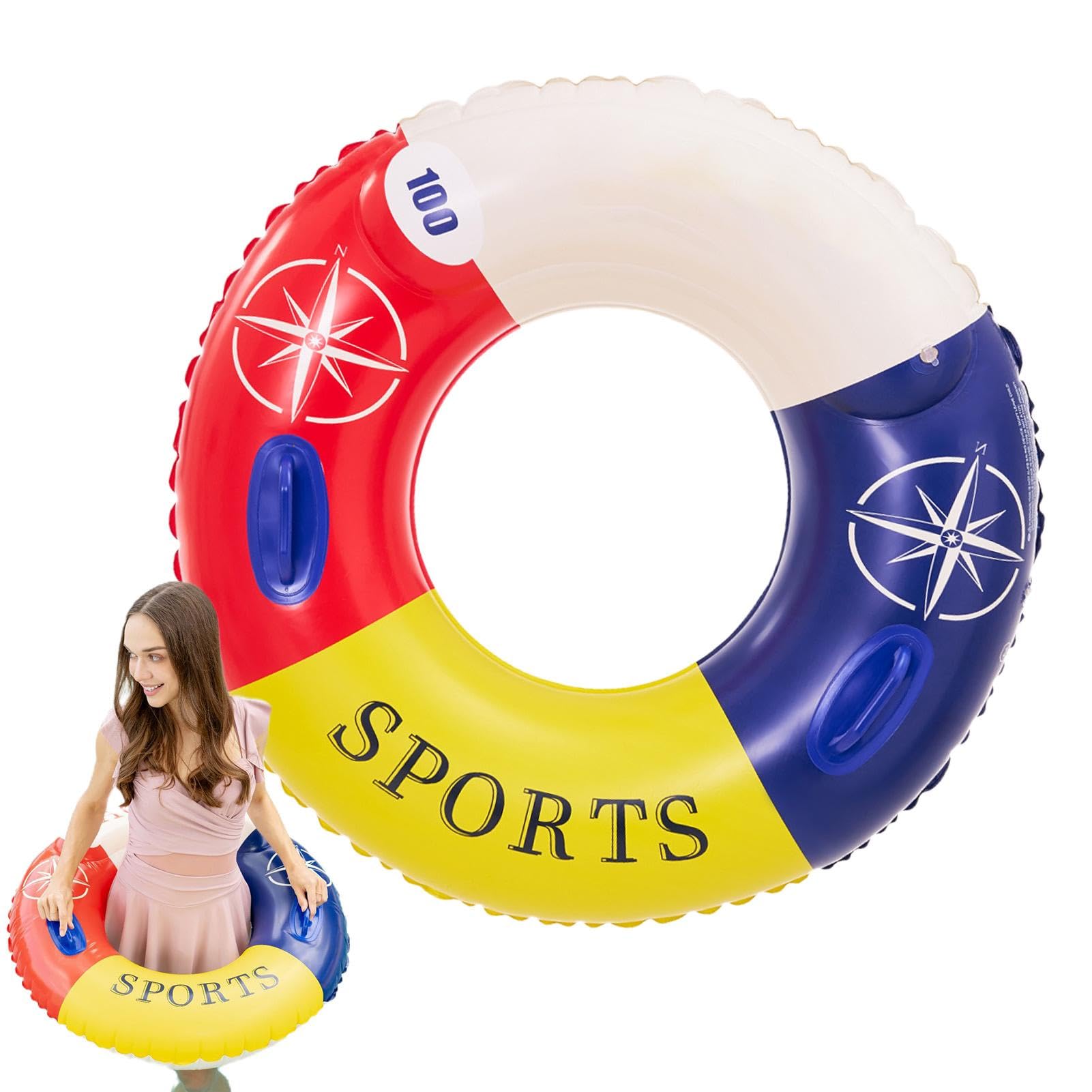Swimming Pool Float | Splice Color Floating Swimming Ring - Bright