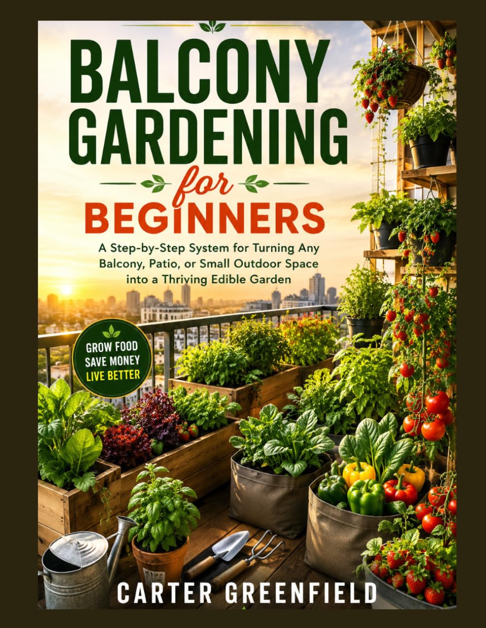 Balcony Gardening for Beginners: A Step-by-Step System for Turning Any Small Outdoor Space into a Thriving Edible Garden