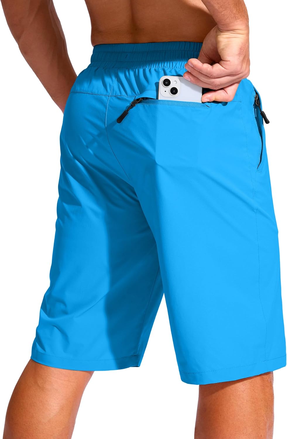 G Gradual Men's 11" Board Shorts with 3 Zipper Pockets Long Swim Trunks Quick Dry Bathing Suit Swimwear Beach Shorts No Liner - Image 2