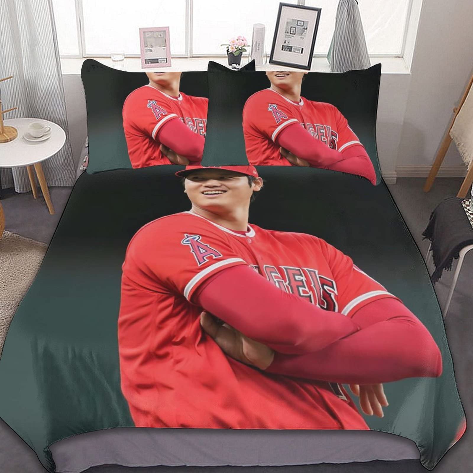 【西川オリジナル】大谷翔平選手 掛けふとんカバー Amazon｜人気 アニメ 大谷翔平 掛け布団カバー 3点セット かわいい