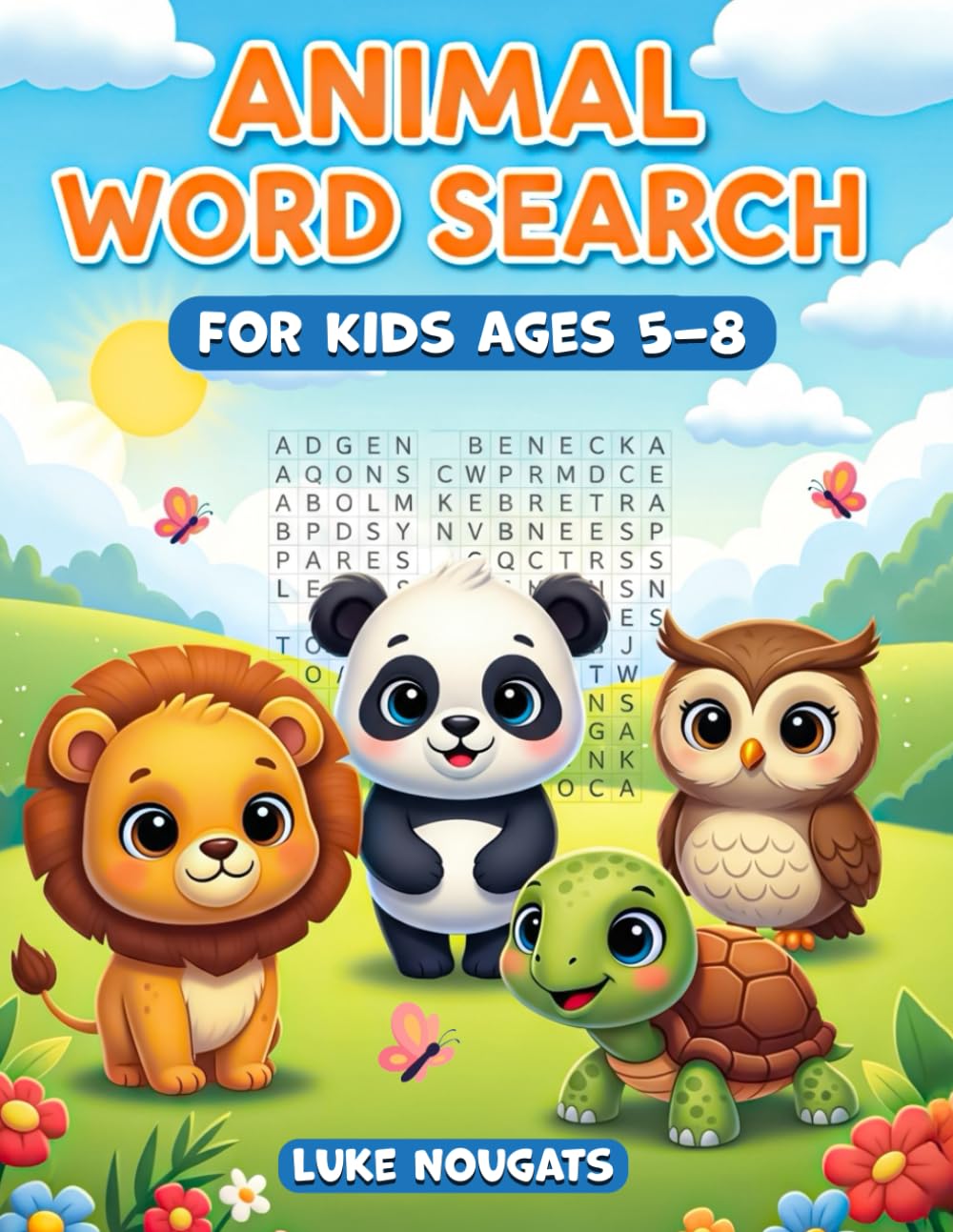 Animal Word Search for Kids Ages 5–8: Fun Word Puzzles, Animal Facts & Bonus Activities for Young Learners