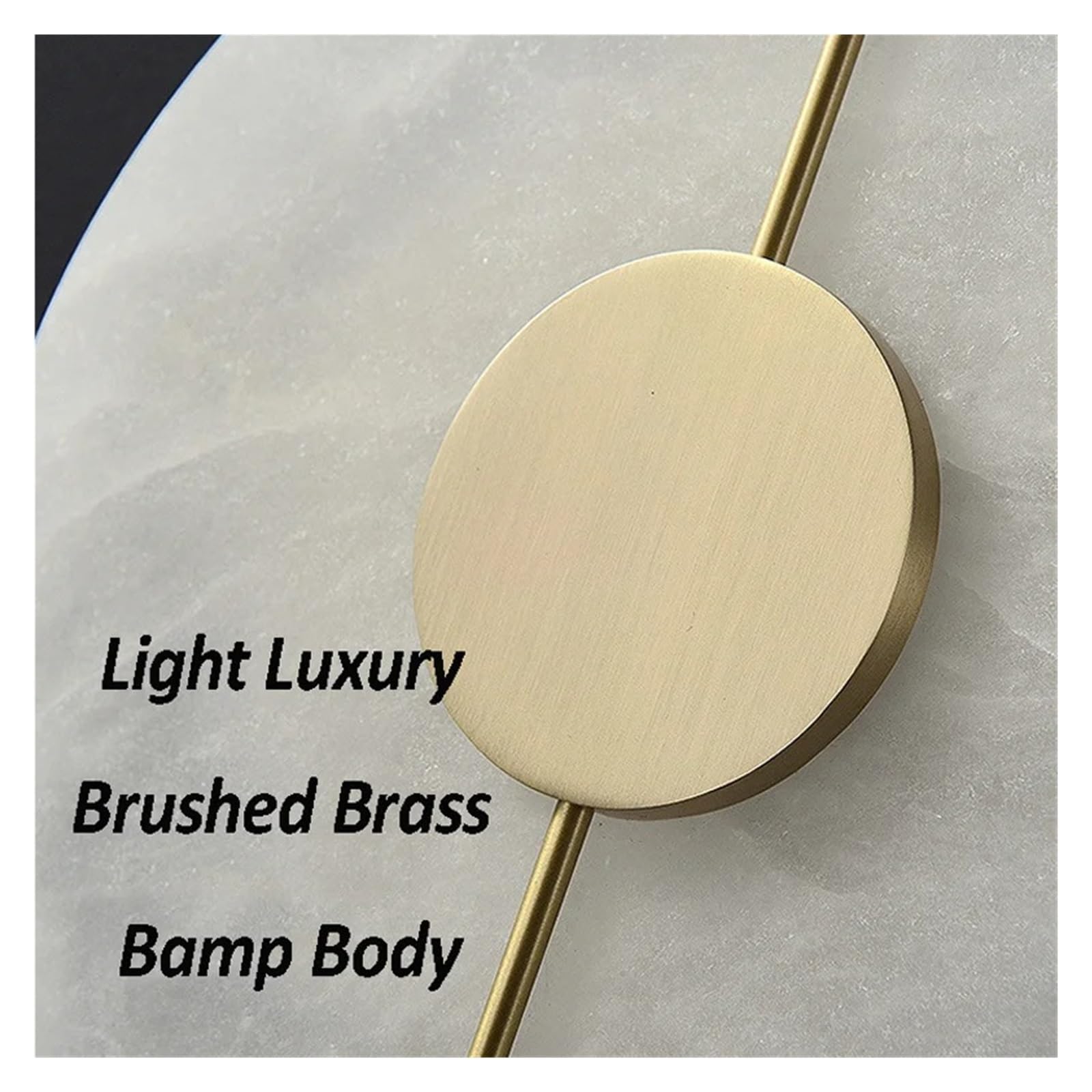 Applique Nordic Creative in Marmo, Rame E Oro, Moderna, per La Decorazione di Casa E Appartamento, Stile Semplice, con LED Bianchi, per Soggiorno.