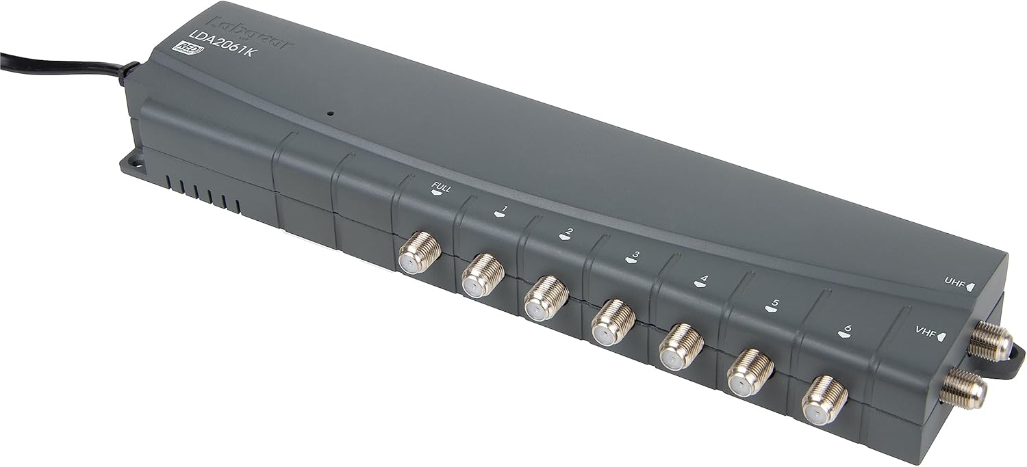 TV Signal Booster Aerial Amplifier, Labgear 6 Way Signal Distribution