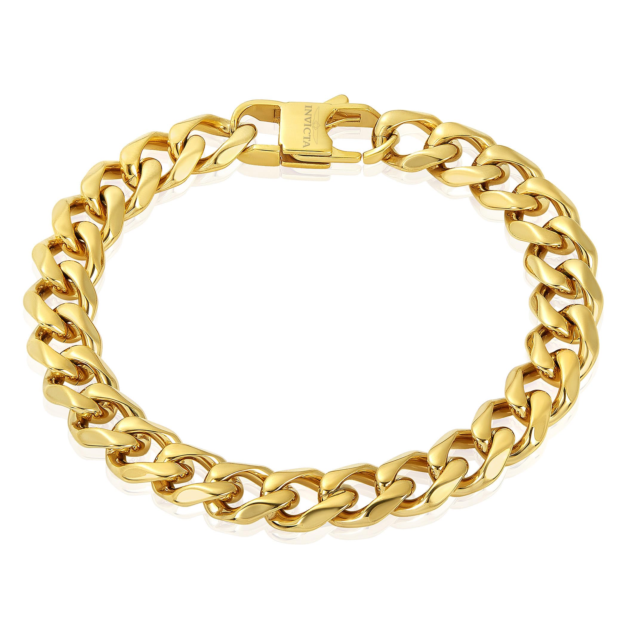 Men's Curb Chain Bracelet, 8.5mm Wide-11.5mm Wide, 8.5 in-9 in