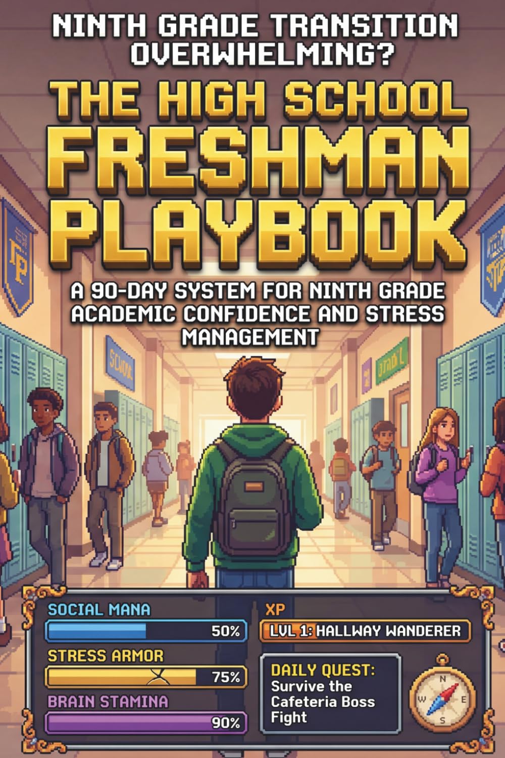 The High School Freshman Playbook: A 90-Day System for Ninth Grade Academic Confidence and Stress Management