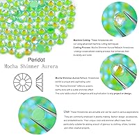 Vista 143 de Genie Crystal ss34 Red Glass Rhinestones 288 Pcs, 7.0 mm Big Light Siam Flatback Rhinestone, Diamond Cut Gems for Crafts, Face Mask, Makeup