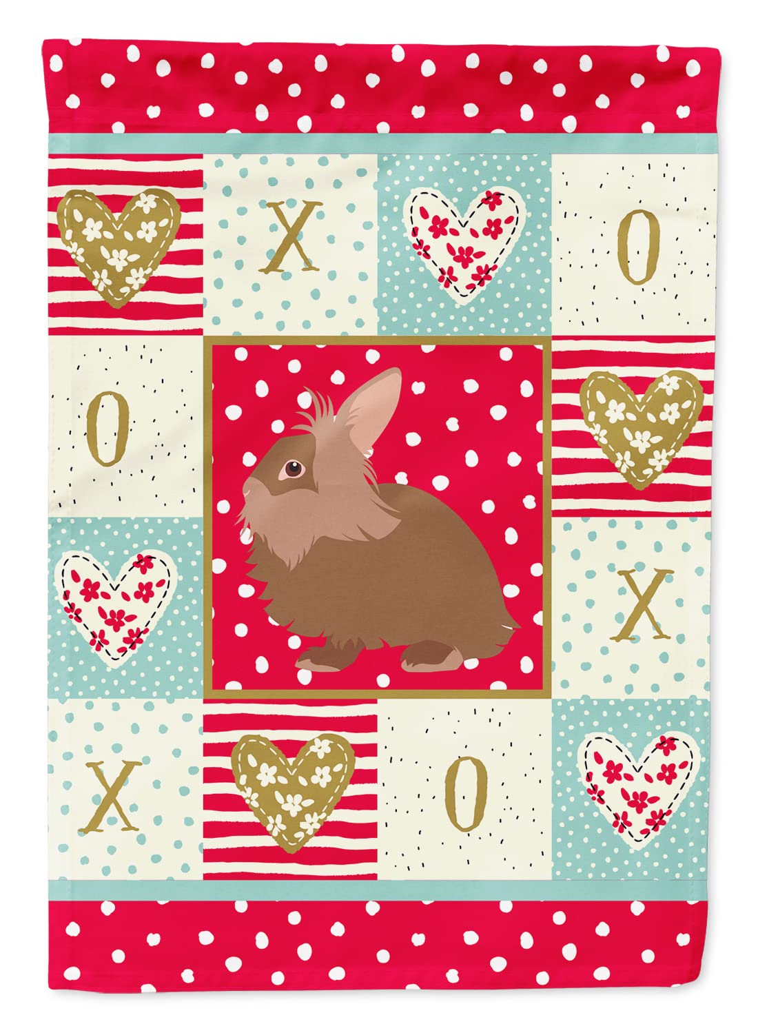 Drapeau lapin tête de lion grand modèle anti-décoloration pour façade triste