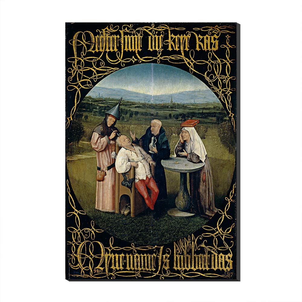 Reproduction sur toile Bosch pour masquer imperfections mur tableau 60x90 cm